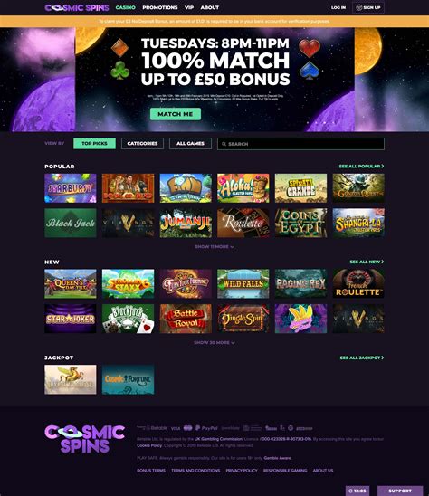 Cosmic spins casino apostas